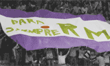 Fotografía en Blanco y Negro de un tifo realizado en 2008